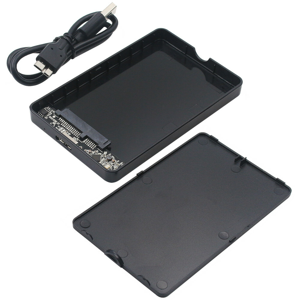 LOT 5x 2.5″ SATA USB 3.0 Hard Drive Disk HDD SSD Enclosure External Laptop Case