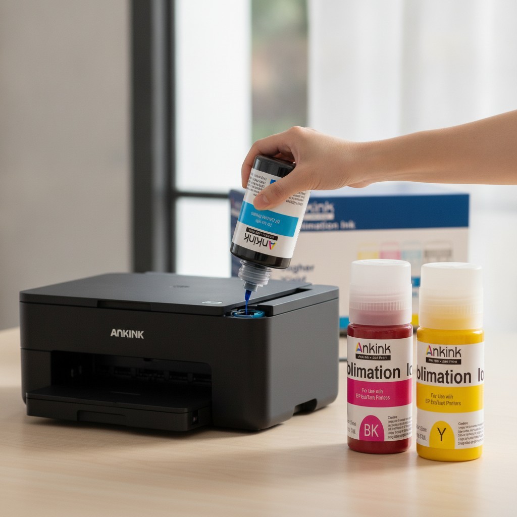 Vivid Color Sublimation Ink Set with Autofill – Ideal for Crafting & Printing