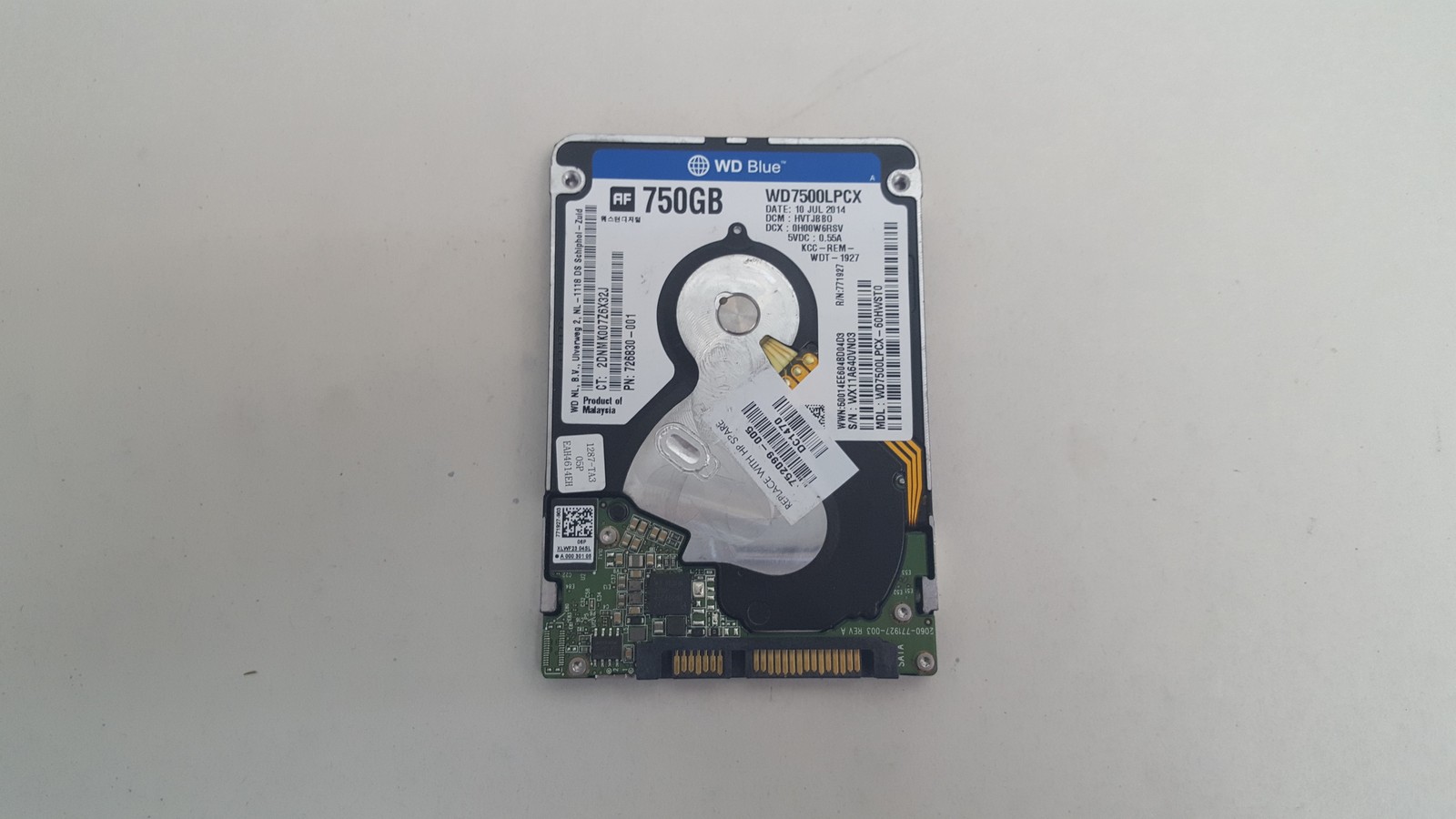 Western Digital WD Blue WD7500LPCX 750 GB 2.5 in SATA III Hard Drive