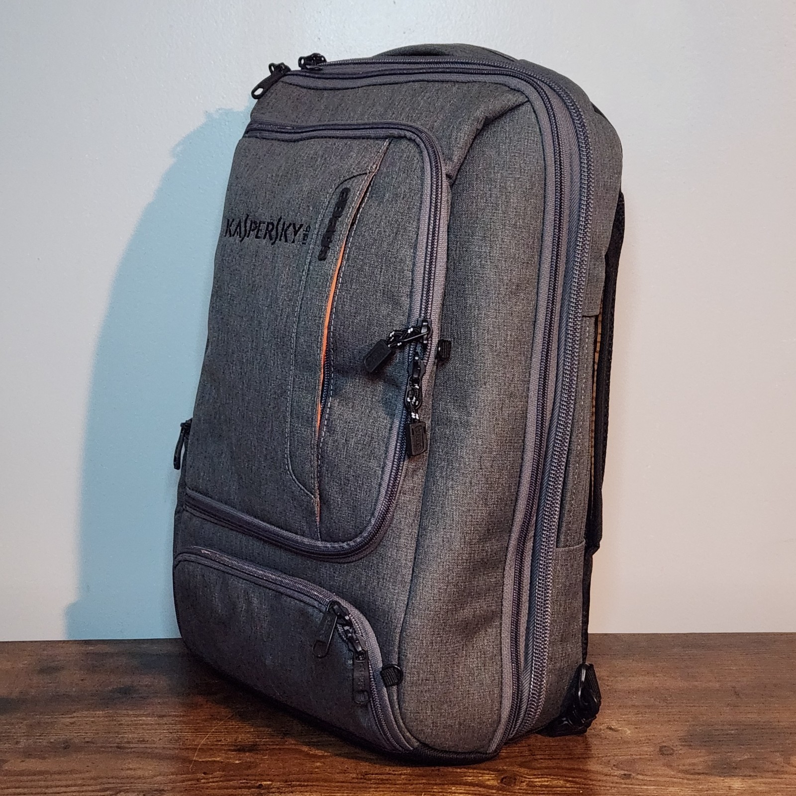 eBags EB2146-16 TLS Travel Professional Slim Laptop Backpack Gray/Orange