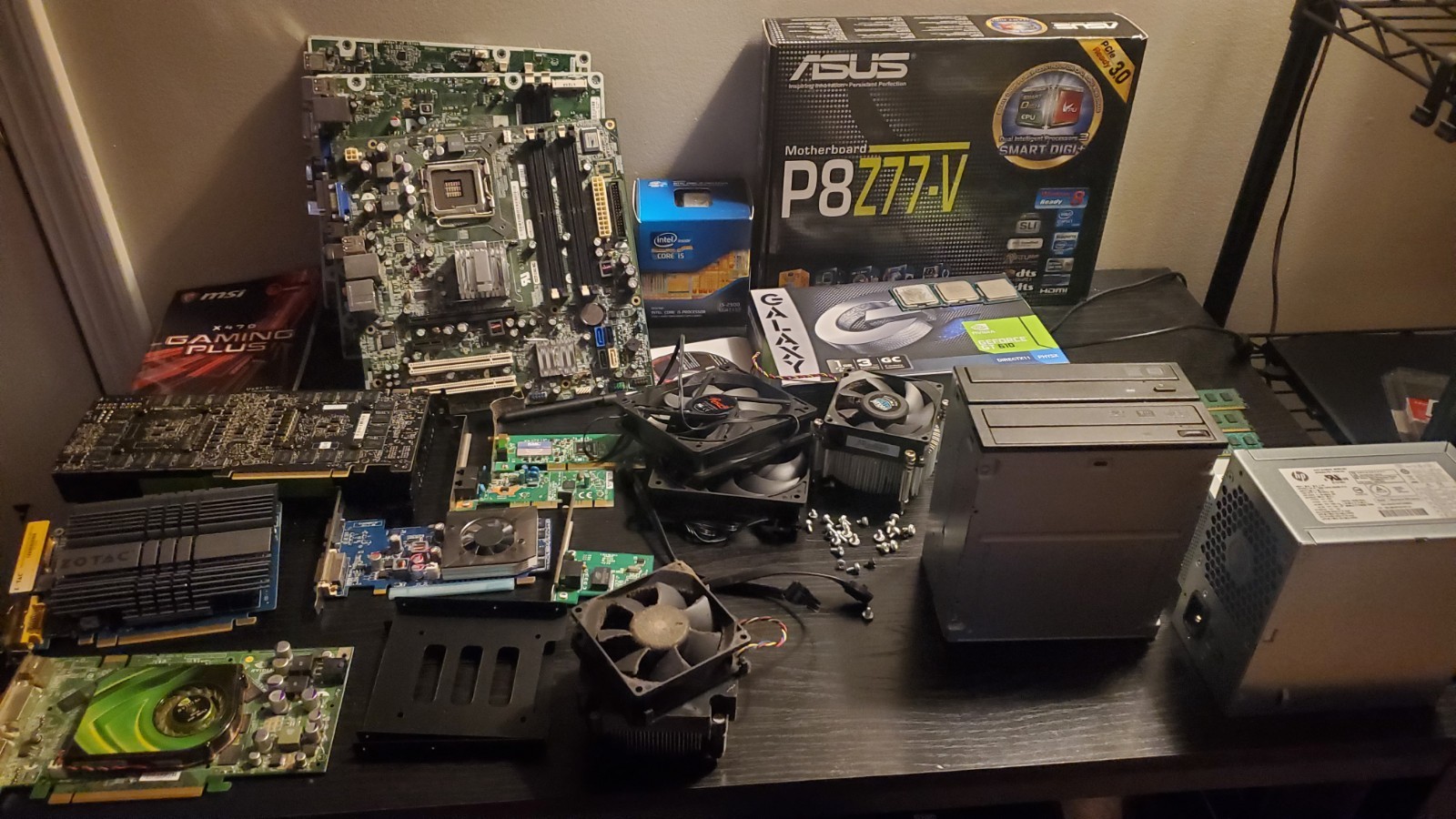 Mixed Lot of Old Computer Boards and Parts Untested