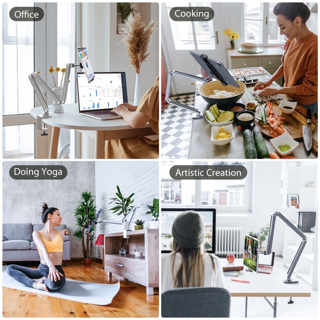 X36 360° Adjustable Folding Table Desk Mount for Samsung Galaxy Tab 7-15.6”