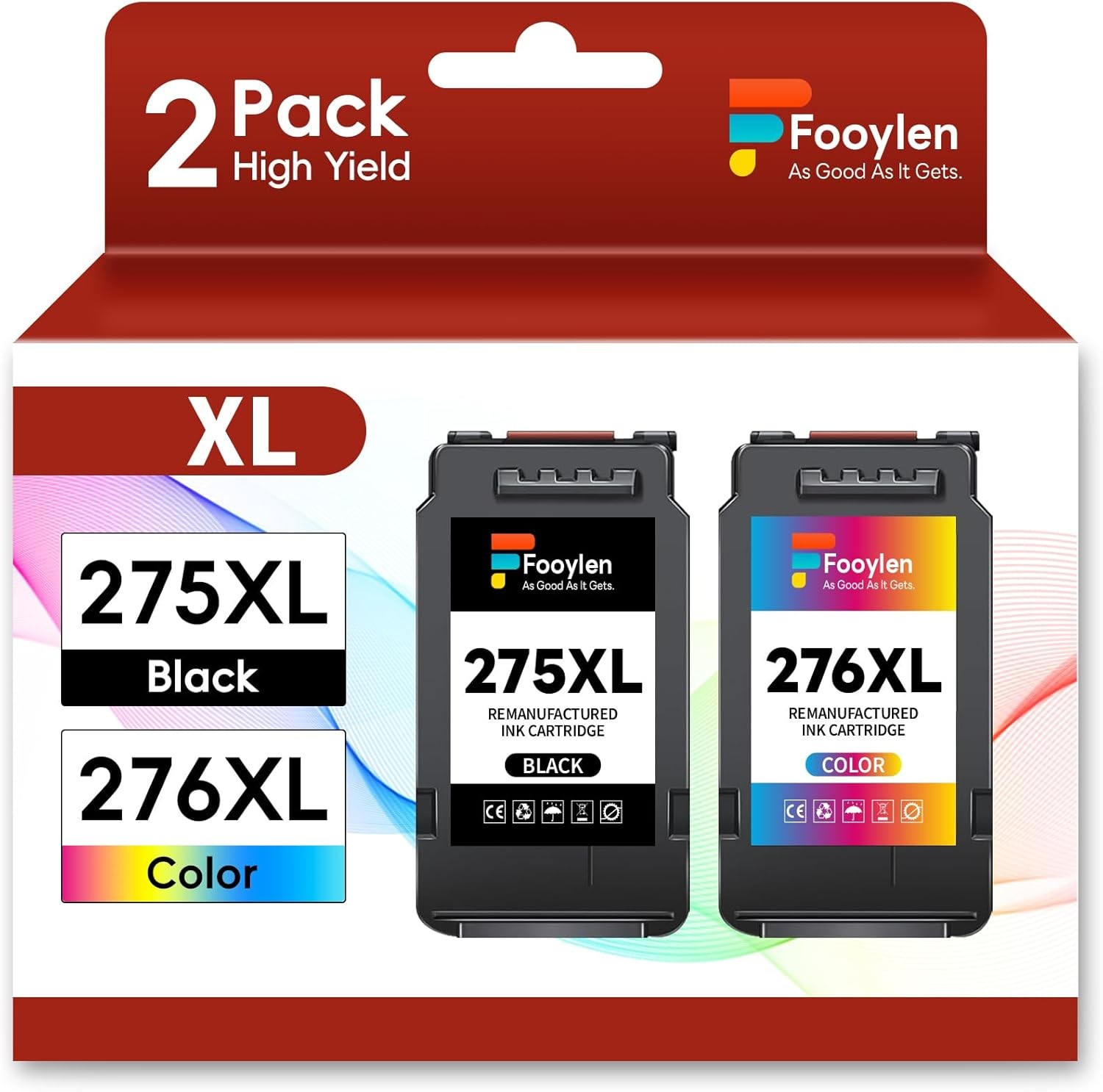 2x PG-275XL CL-276XL Ink Cartridges for Canon Pixma TR4722 TR4700 TS3722 TS3522