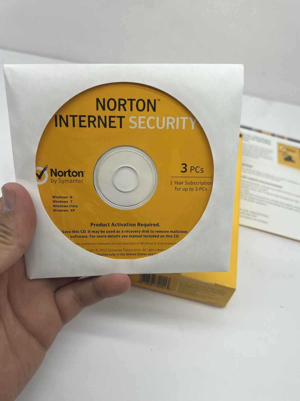 Norton Internet Security | 3 PC & 1 Year | Product Key Card | Old Stock