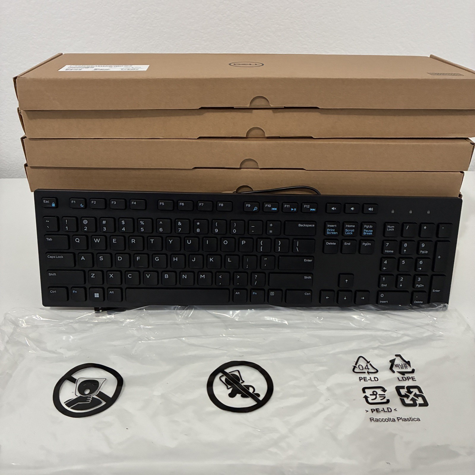 Dell KB216-BK-US Wired Keyboard – Black New
