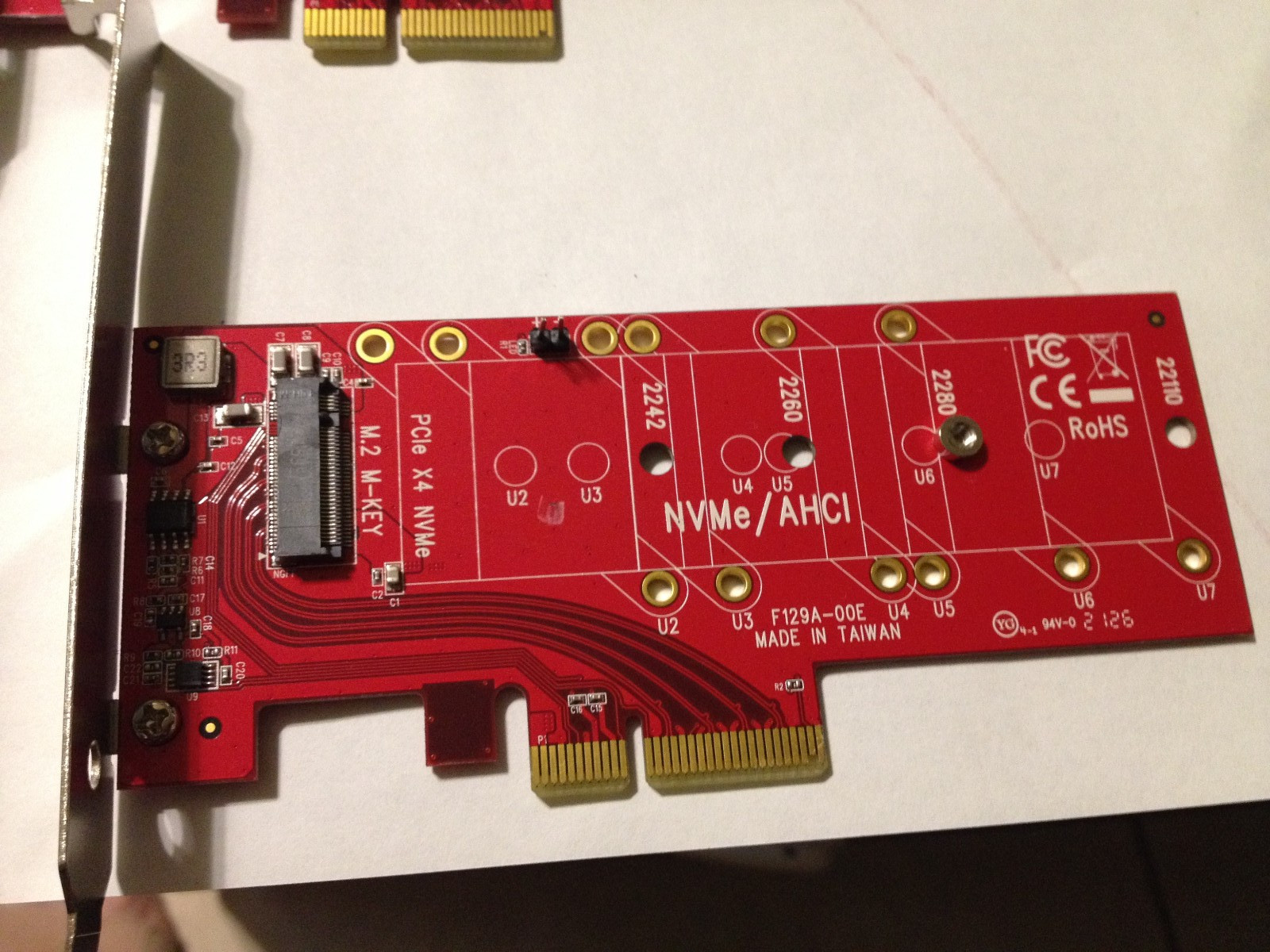 …StarTech.com PEX4M2E1 M.2 Adapter NVMe/ACHI…USED
