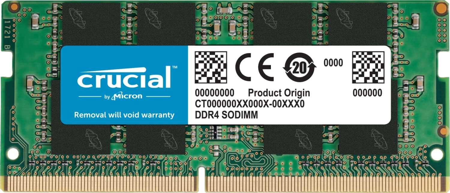 Crucial DDR4 32GB 3200 MHz PC4-25600 260-Pin SODIMM Notebook Memory RAM 2 x 16GB