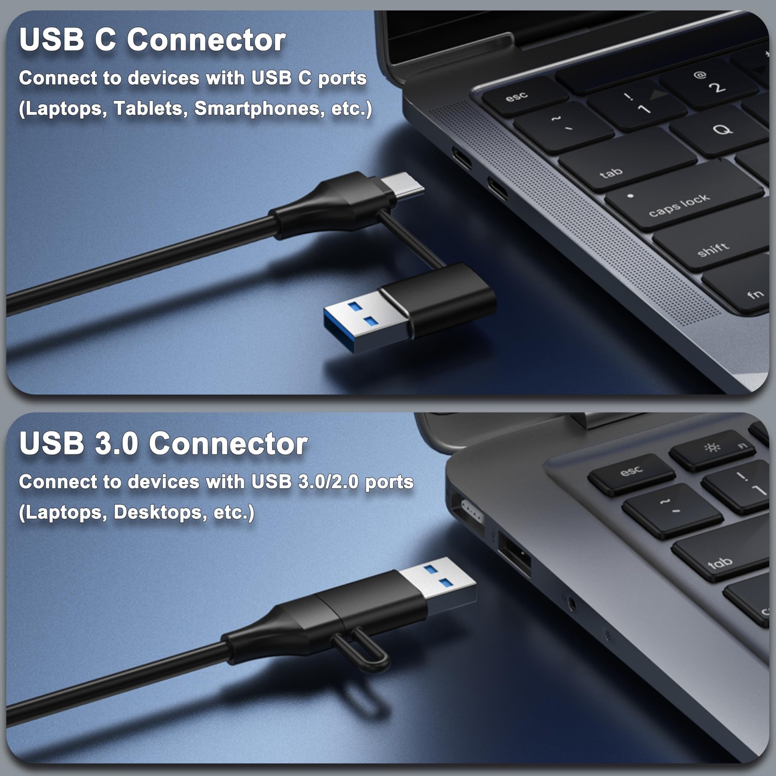 Powered 7port Usb 3.0 Hub Usb C To 7 Ports Usb Data Hub Splitter With Individual
