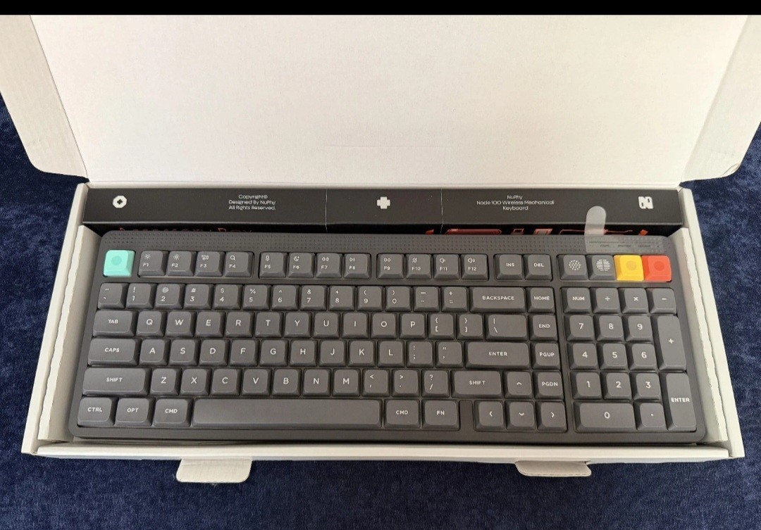 NEW Open Box NuPhy Node 100 Tri-Mode Wireless Mechanical Keyboard High Profile