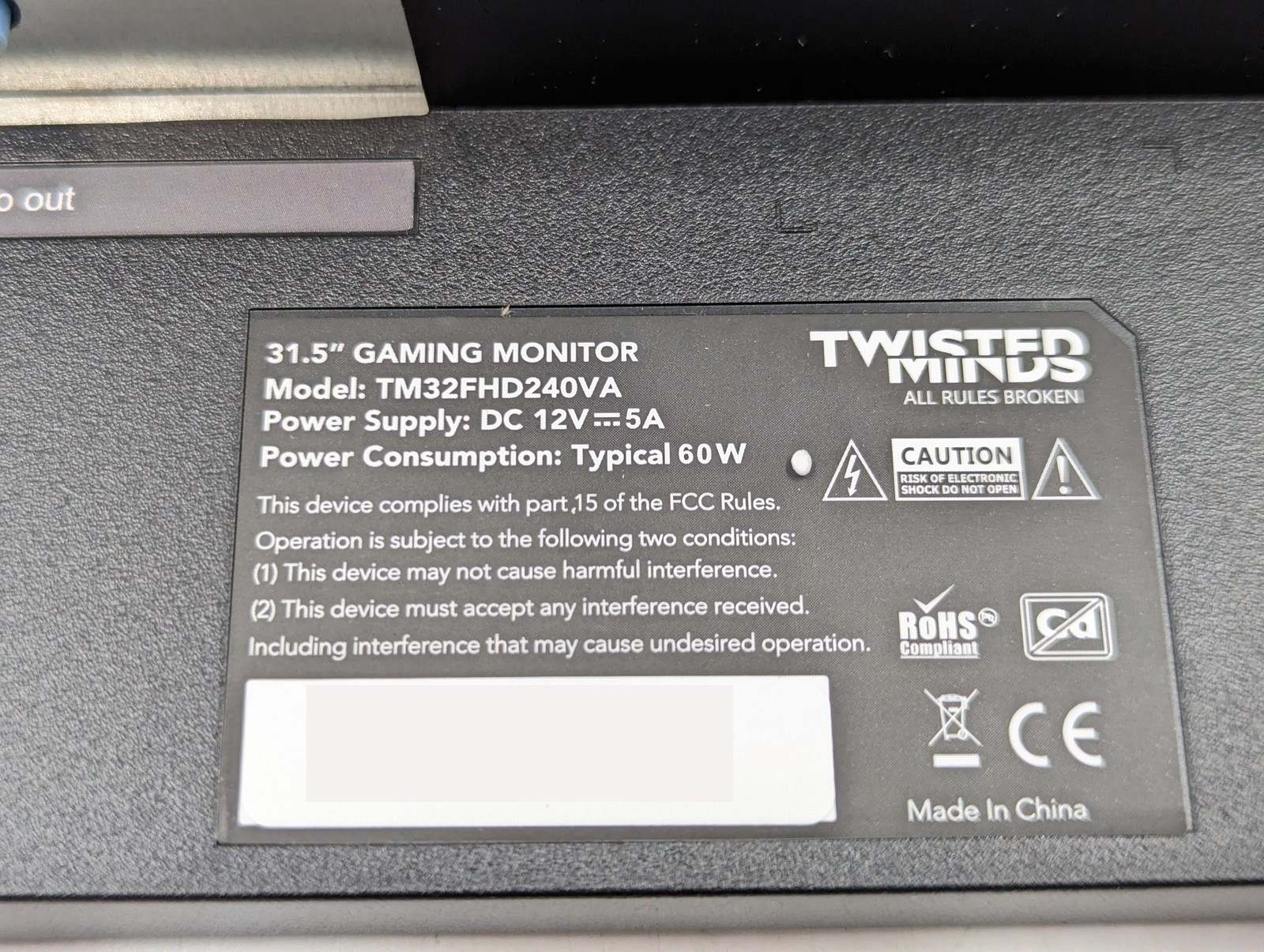 Twisted Minds TM32FHD240VA 32″ 1920 x 1080 240Hz 1ms VA LED Gaming Monitor