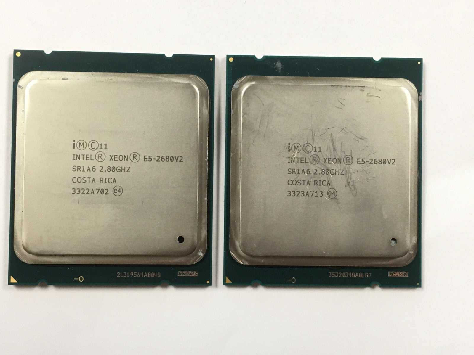 Lot of 2 – Intel Xeon E5 – 2680 V2 / SR1A6 2.80GHz 25MB 10-Core CPU LGA 2011