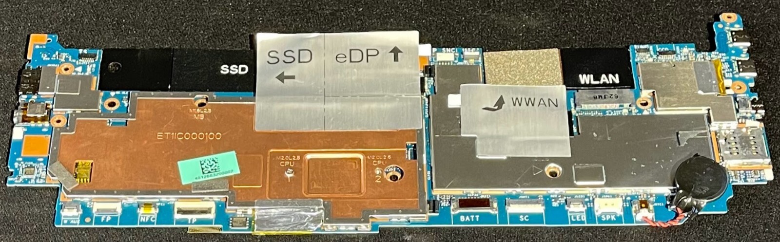 Dell Latitude 7370 Motherboard / Intel M5 – 6Y57 @ 1.1GHz / 8GB / LPDDR3 / 9RTYR