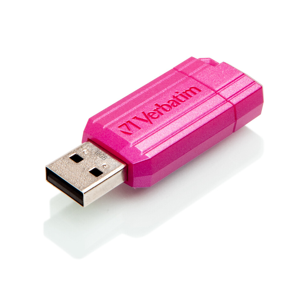 Verbatim PinStripe USB Flash Drive 16GB Pink