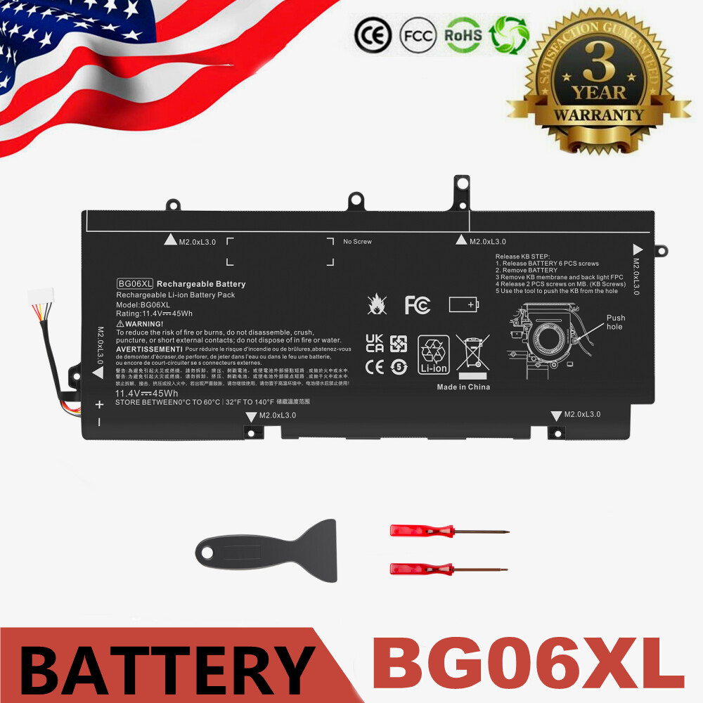 Battery BG06XL For HP EliteBook Folio 1040 G3 series HSTNN-Q99C HSTNN-IB6Z 45Wh