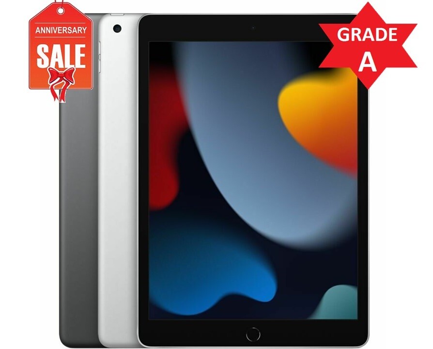 Apple iPad 9th gen 2021, 64GB 256GB, Wi-Fi 10.2″ – GRAY SILVER – Very Good