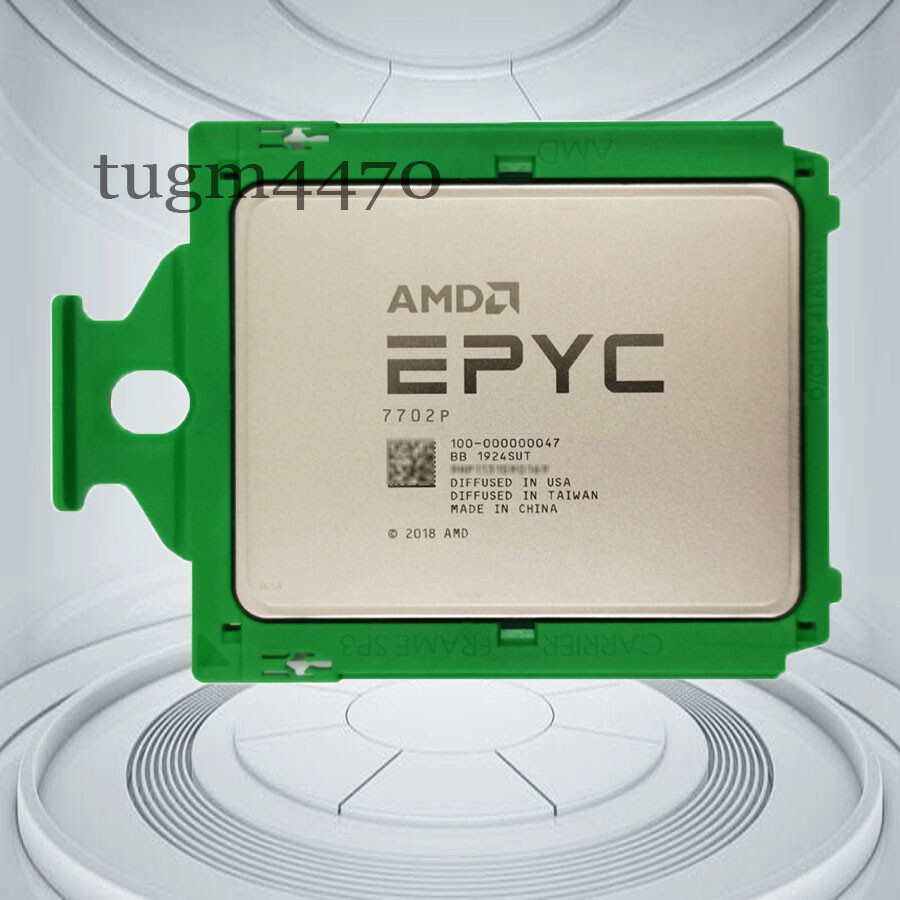 AMD EPYC 64 CORE PROCESSOR 7702p 2GHZ 256MB 200W SP3 100-000000047 CPU