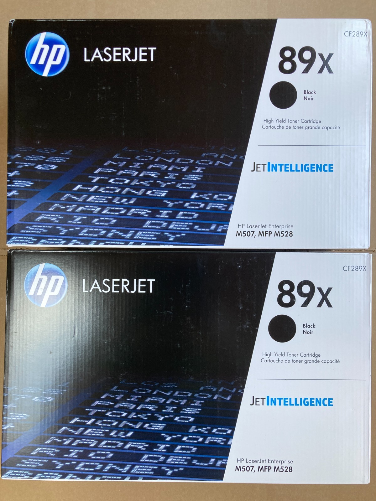 HP 89X Black High Yield Toner Cartridge, 10,000 Pages (CF289X), Pack Of 2