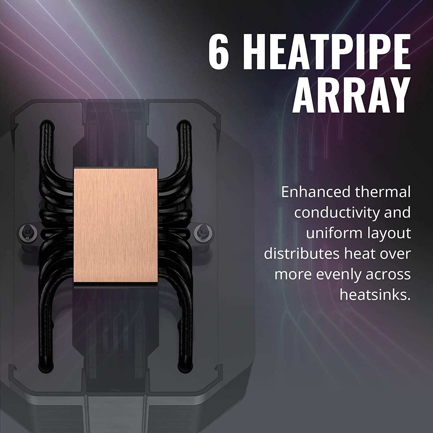 Cooler Master MasterAir MA620M Dual Tower CPU Cooler (ARGB, Hidden 120mm Fan)