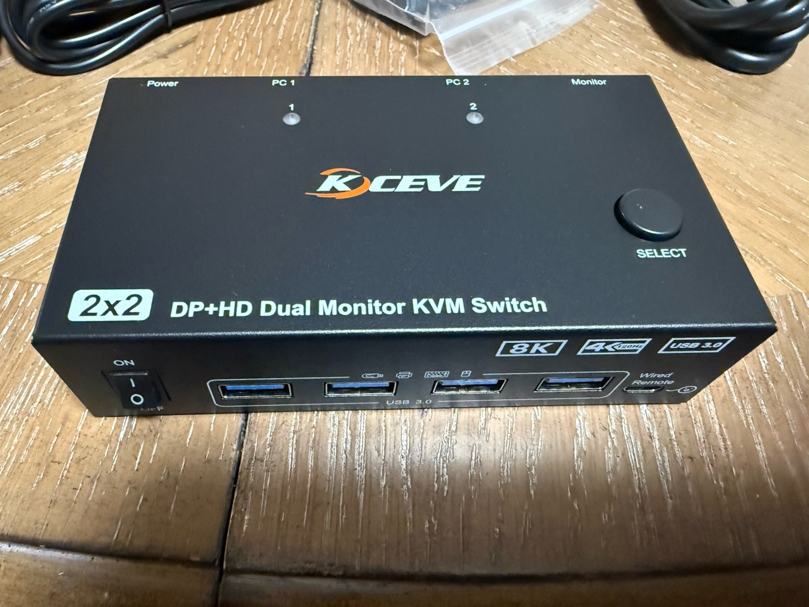 8K KVM Switch 2 Monitors 2 Computers Displayport HDMI, Dual Monitor USB 3.0 D…