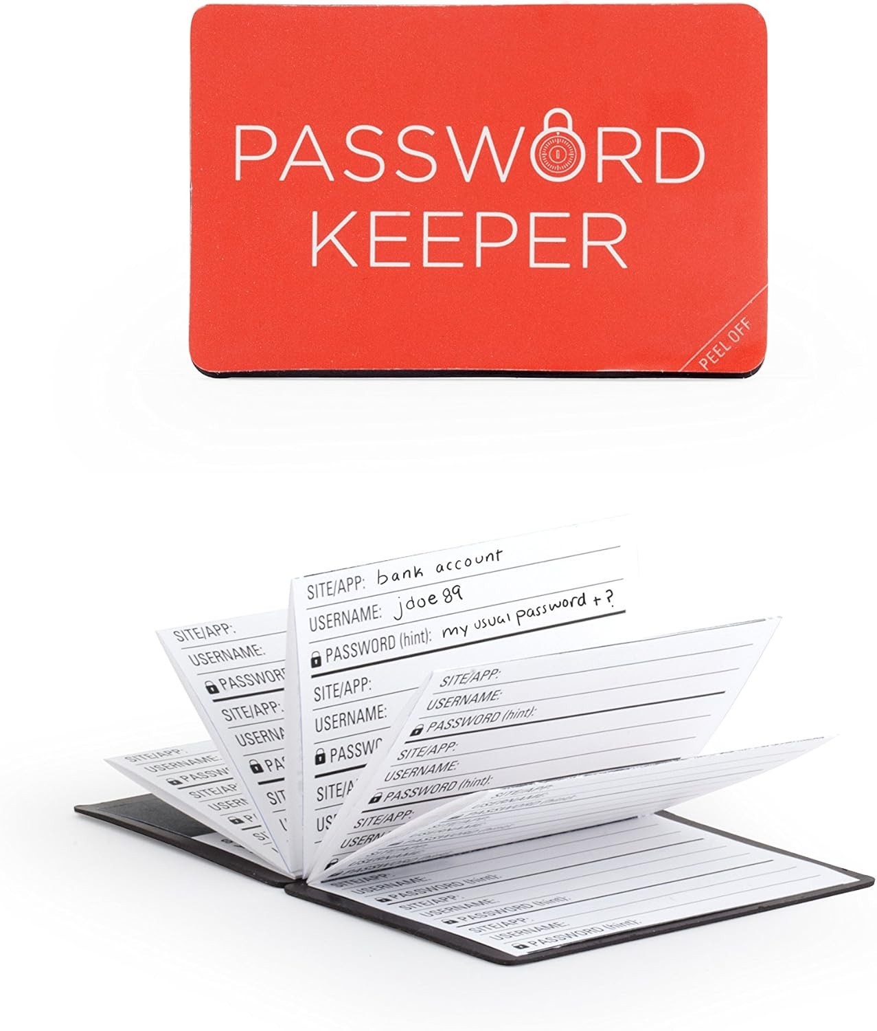 Analog Password Keeper NB01 – Wallet Edition with Protective Cover Label