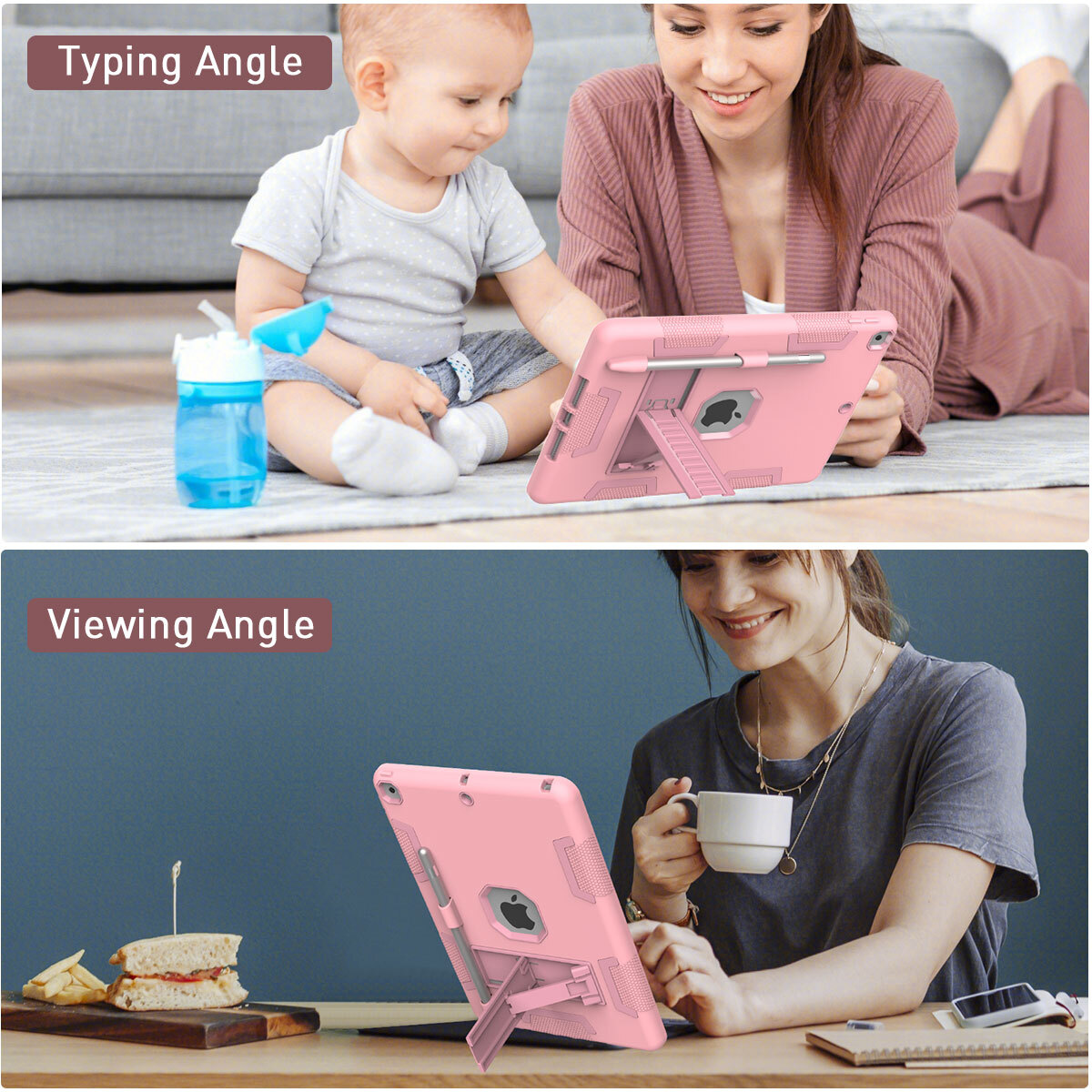 For iPad 9th 8th 7th Generation 10.2″ Shockproof Heavy Duty Case Stand Cover