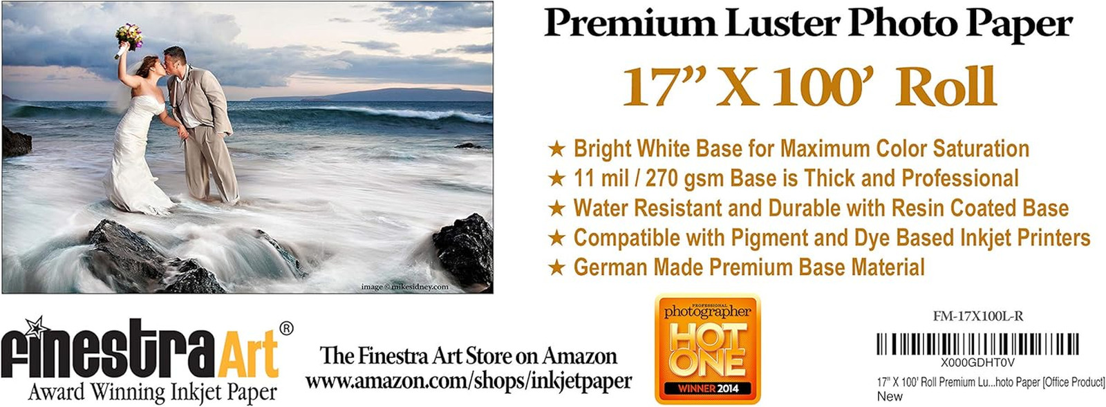 Premium Luster Photo Paper (17-X-100)