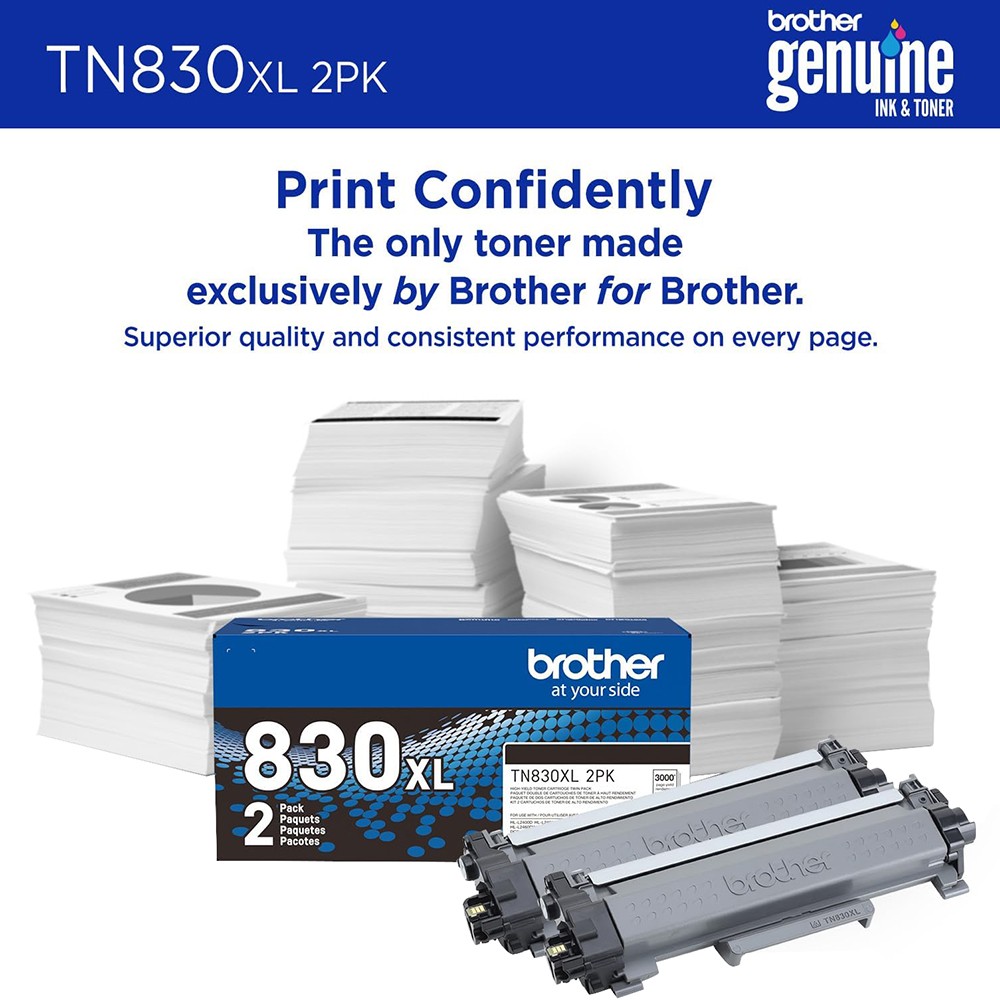 Brother High-Yield Toner, Black Twin Pack (3,000 pages/cartridge)