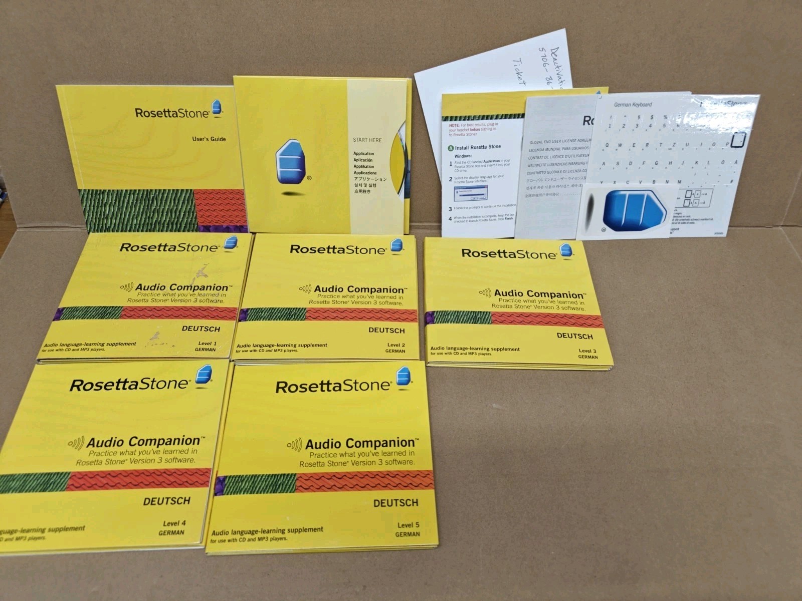 Rosetta Stone Deutsch Garman 1-5 Audio Companion (4-3-1)