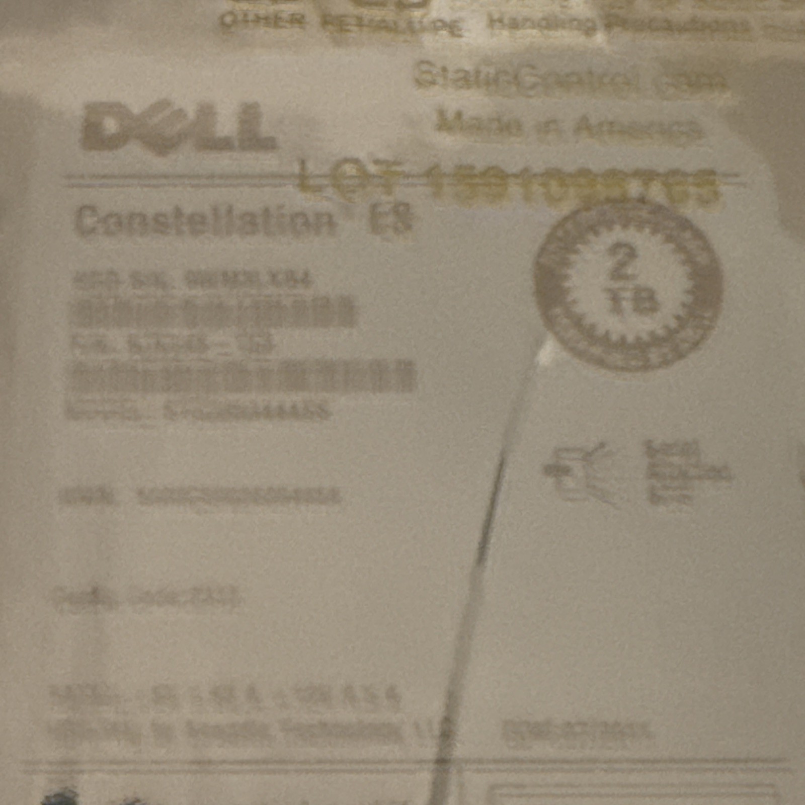 NEW 2x Dell Constellation ES ST32000444SS 2TB 7.2K RPM 6Gb/s 3.5″ SAS Hard Drive