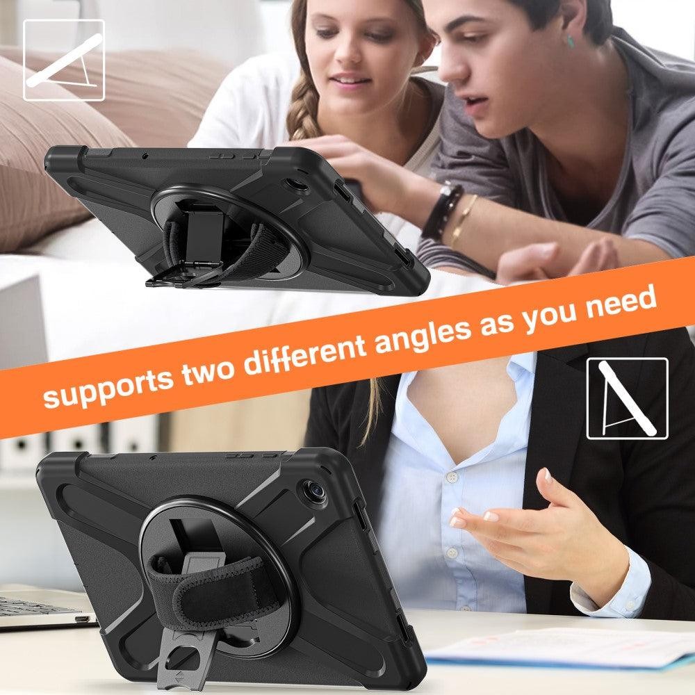 for Galaxy Tab A9+ 11 Case / Samsung Tab A11 Plus 11 cover PC+Silicone – Black