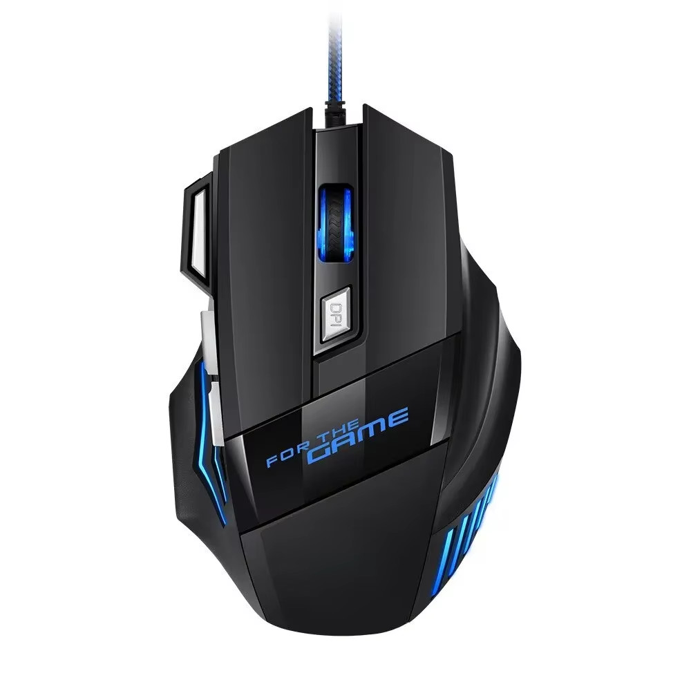 5500 DPI Gaming Mouse 7 Button USB Wired LED Breathing Fire Button Laptop PC