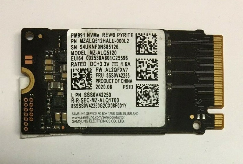 512GB M.2 PCIE NVME 2242 SSD Solid State Drive Major Brand Samsung, WD, LiteON