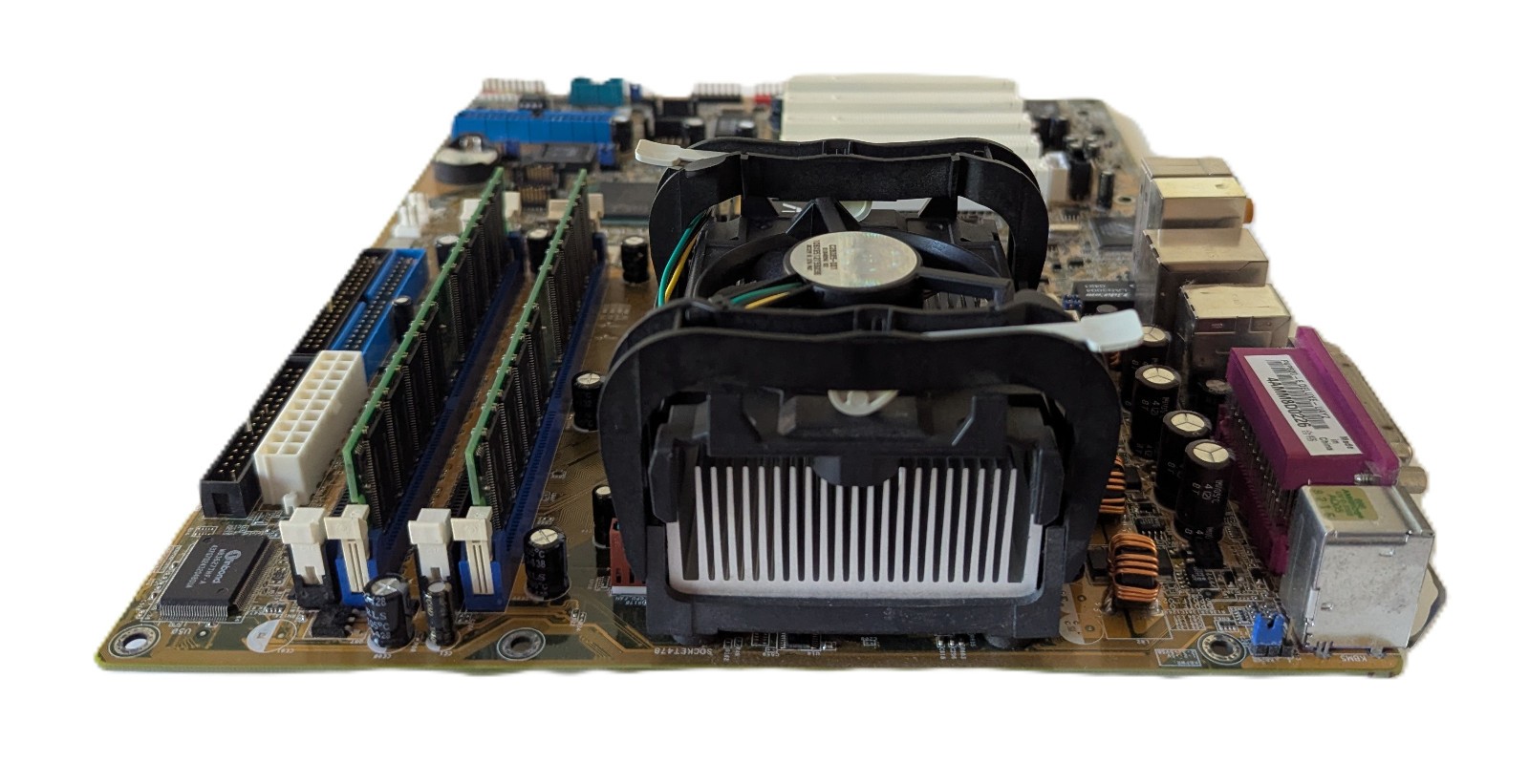 ASUS P4P800-E Deluxe ATX Motherboard Pentium 4 2.8 GHz CPU 1 GB RAM I/O Shield