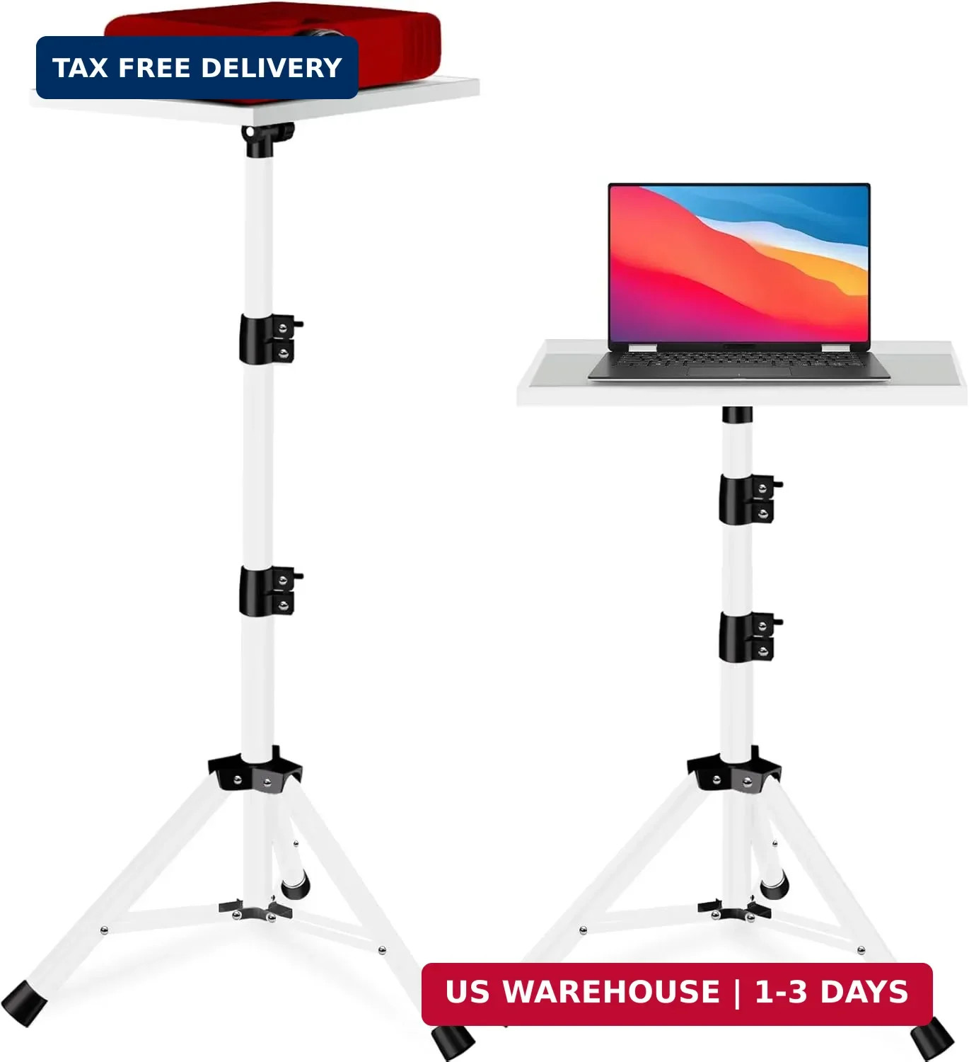 Projector Stand, 22 to 55 Inch Laptop Stand,Projector Tripod with Phone Holder,T