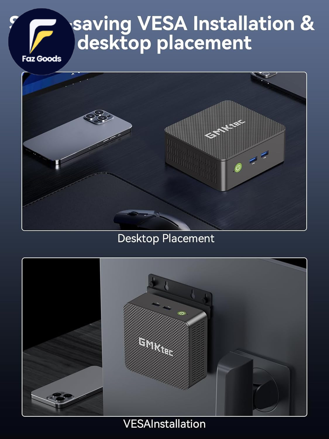 Mini PC, G3 PRO Intel Core I3-10110U (Beats 4300U/N150 16GB DDR4 RAM Dual Channe