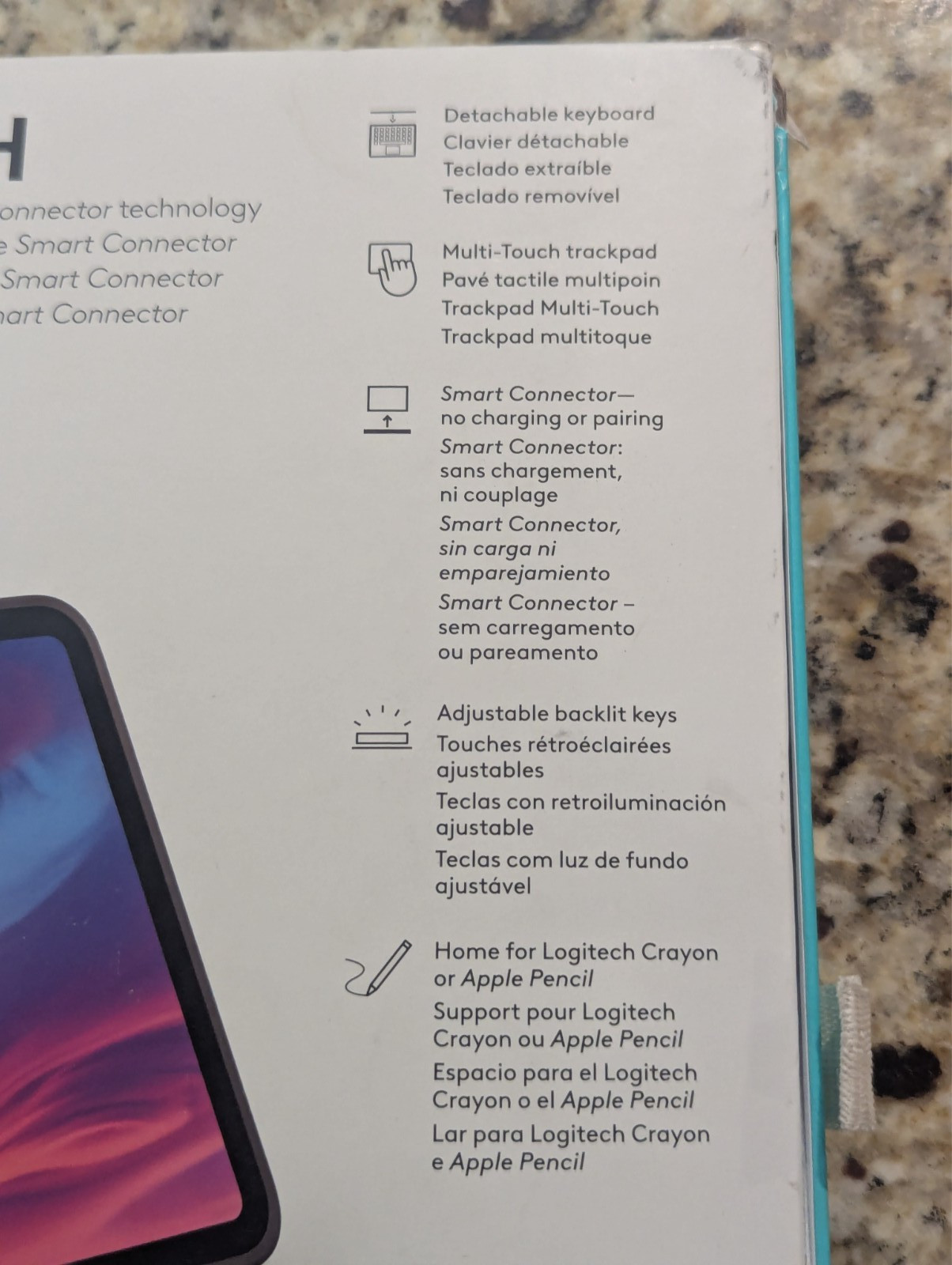 Logitech Combo Touch Case and Keyboard for iPad 10th Gen A16 Oxford Gray