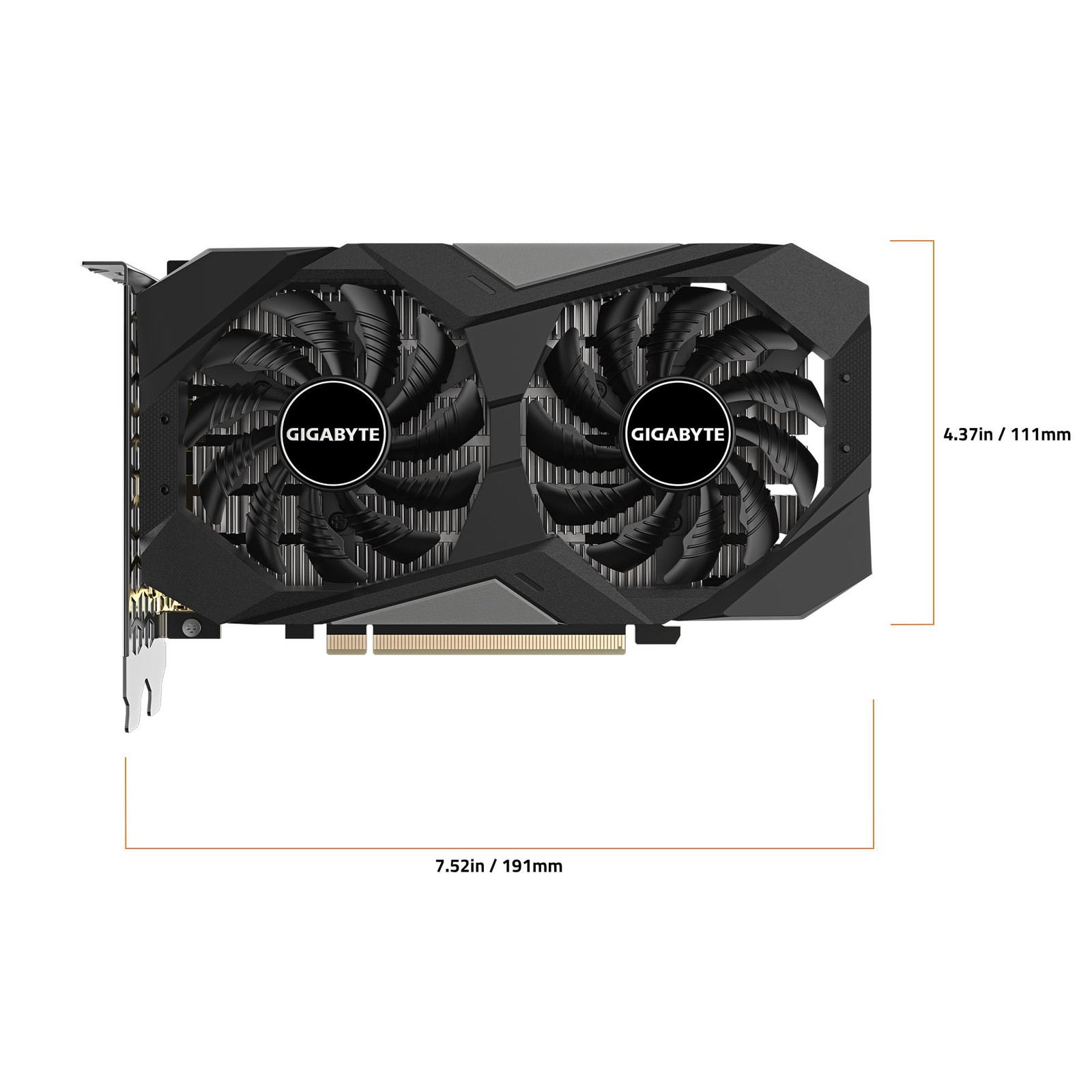 GeForce RTX 3050 WINDFORCE OC V2 6G Graphics Card, 2X WINDFORCE Fans, 6GB GDDR6