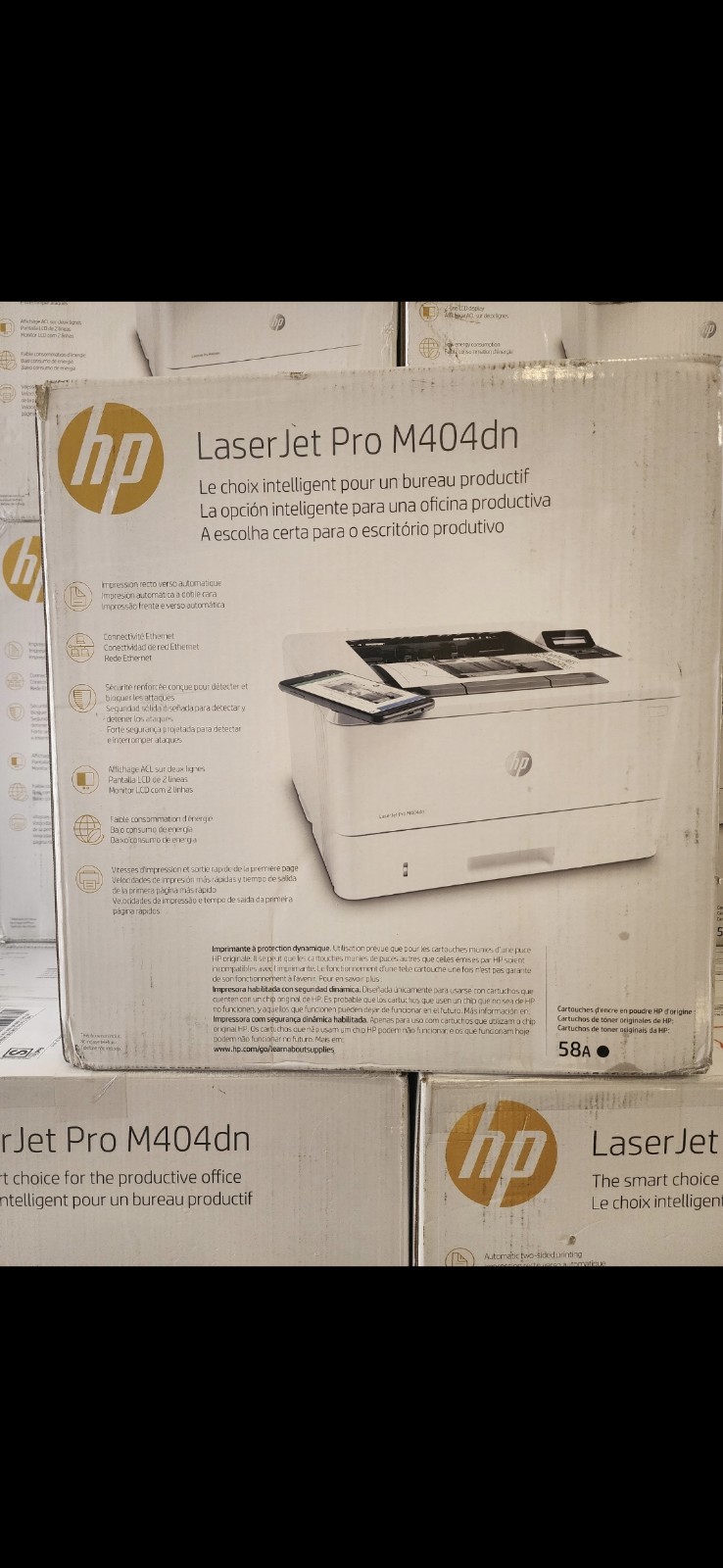 HP LaserJet Pro M404dn Printer | HP W1A53A | Duplex Network | BRAND NEW PRINTER