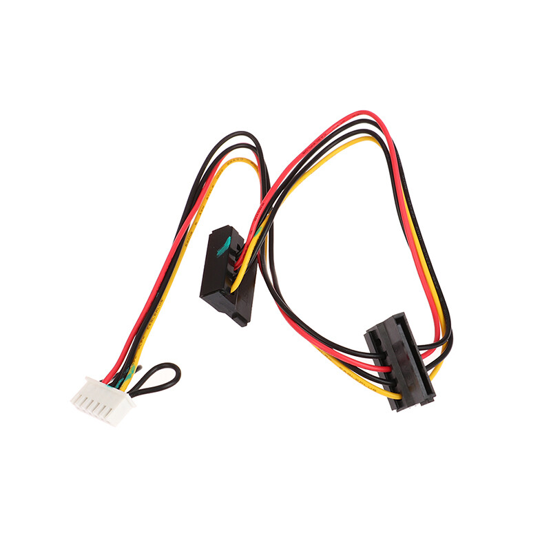 1PC 6 Pin To 2-Port HDD SATA Power Socket Cable Conector For Acer Computer NEW