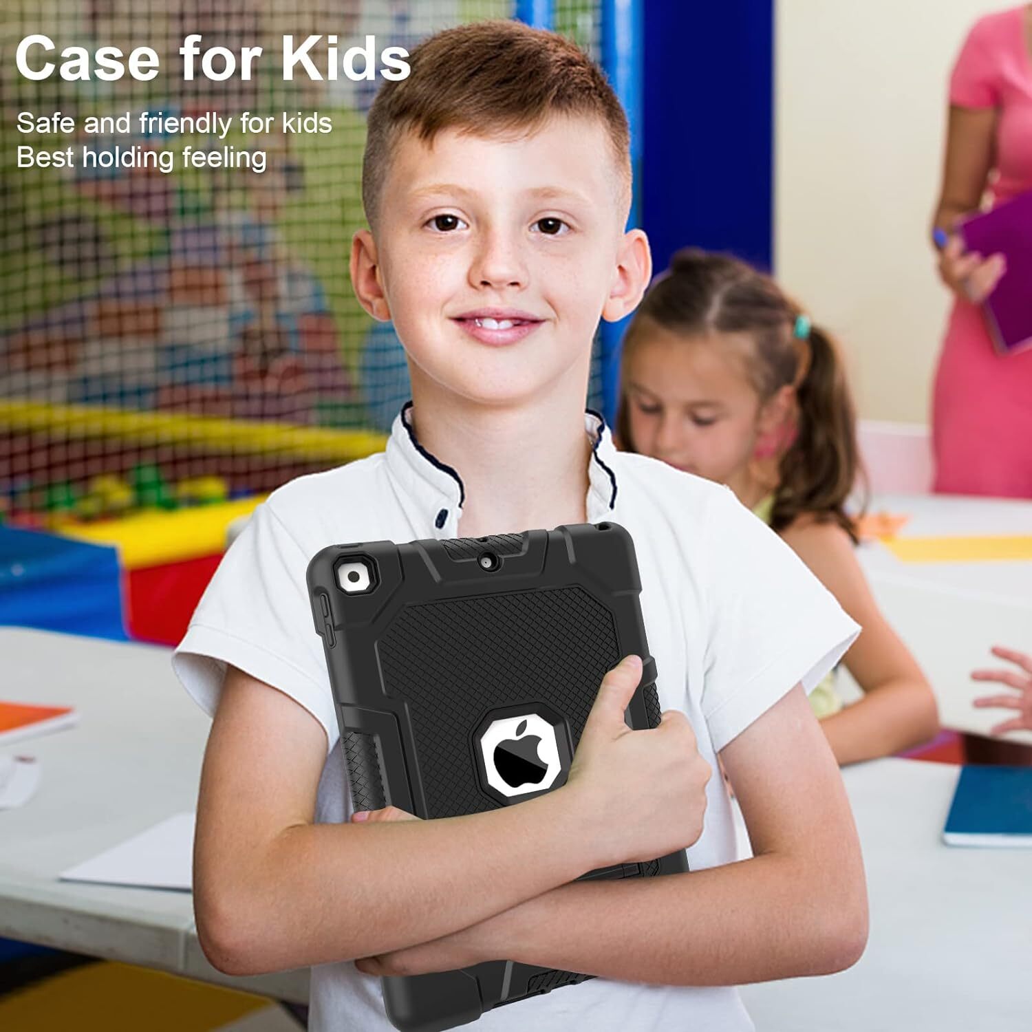 For iPad 9th Generation Case Heavy Duty Shockproof Rugged Cover+Screen Protector