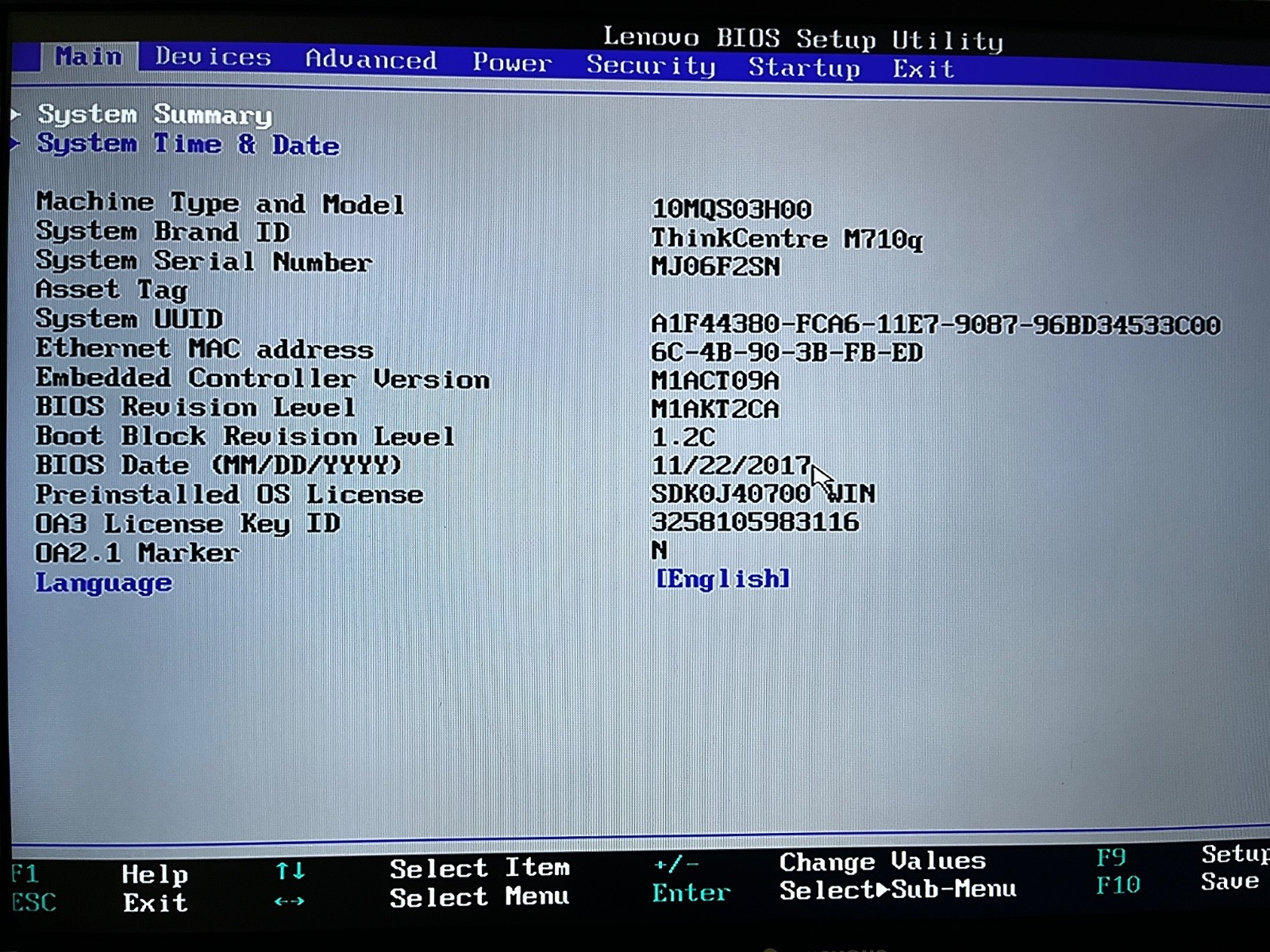 Lenovo ThinkCentre M710q Tiny Core i5-7400T 2.4 GHz 8 GB RAM – No HDD/Power Adap