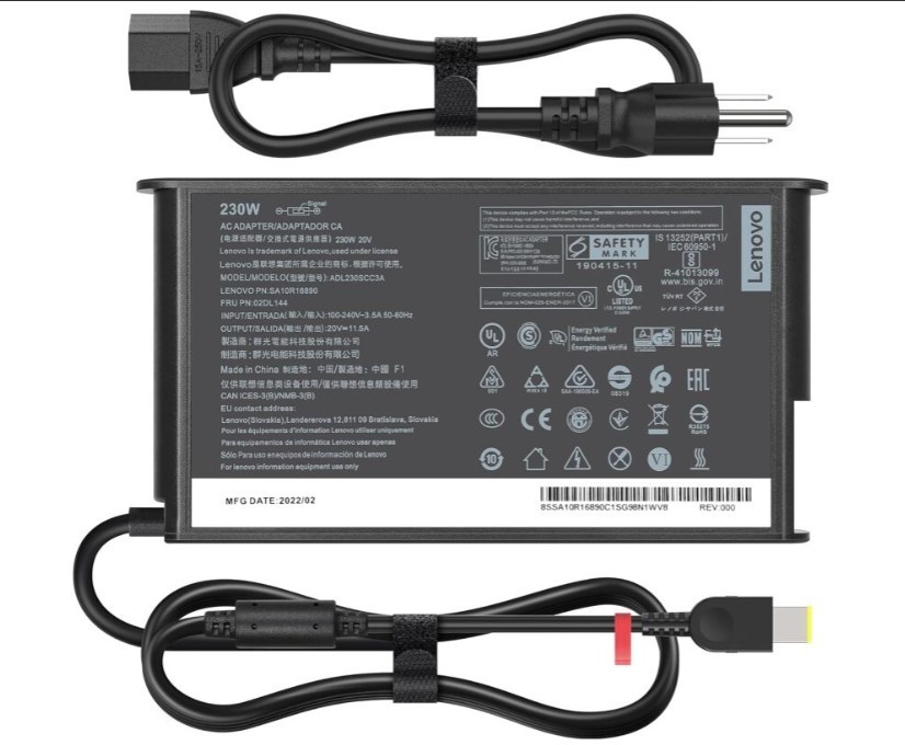 New Slim Version 230W AC Adapter ADL230SLC3A for Lenovo Pro Gaming Legion 5 7i