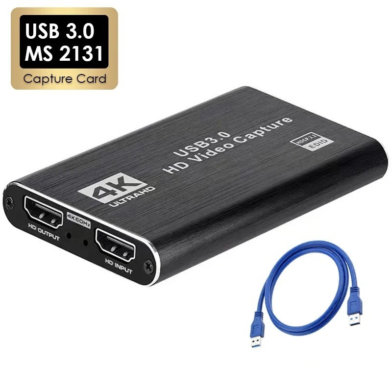 4K Audio Video Capture Card USB 3.0 HDMI Video Capture Device Full HD Recording