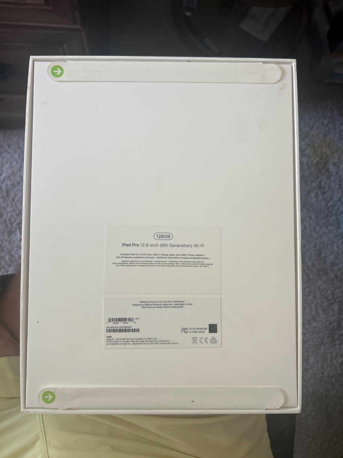 Apple iPad Pro 12.9-inch (6th generation) A2436 128 GB, Wi-Fi, 12.9 in – Silver