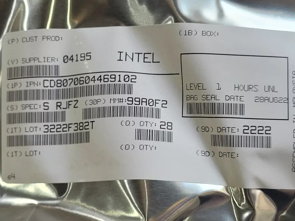 Intel Xeon Platinum 8321HC SRJFZ 26Core Threads 1.4GHz 88W LGA4189 CPU Processor