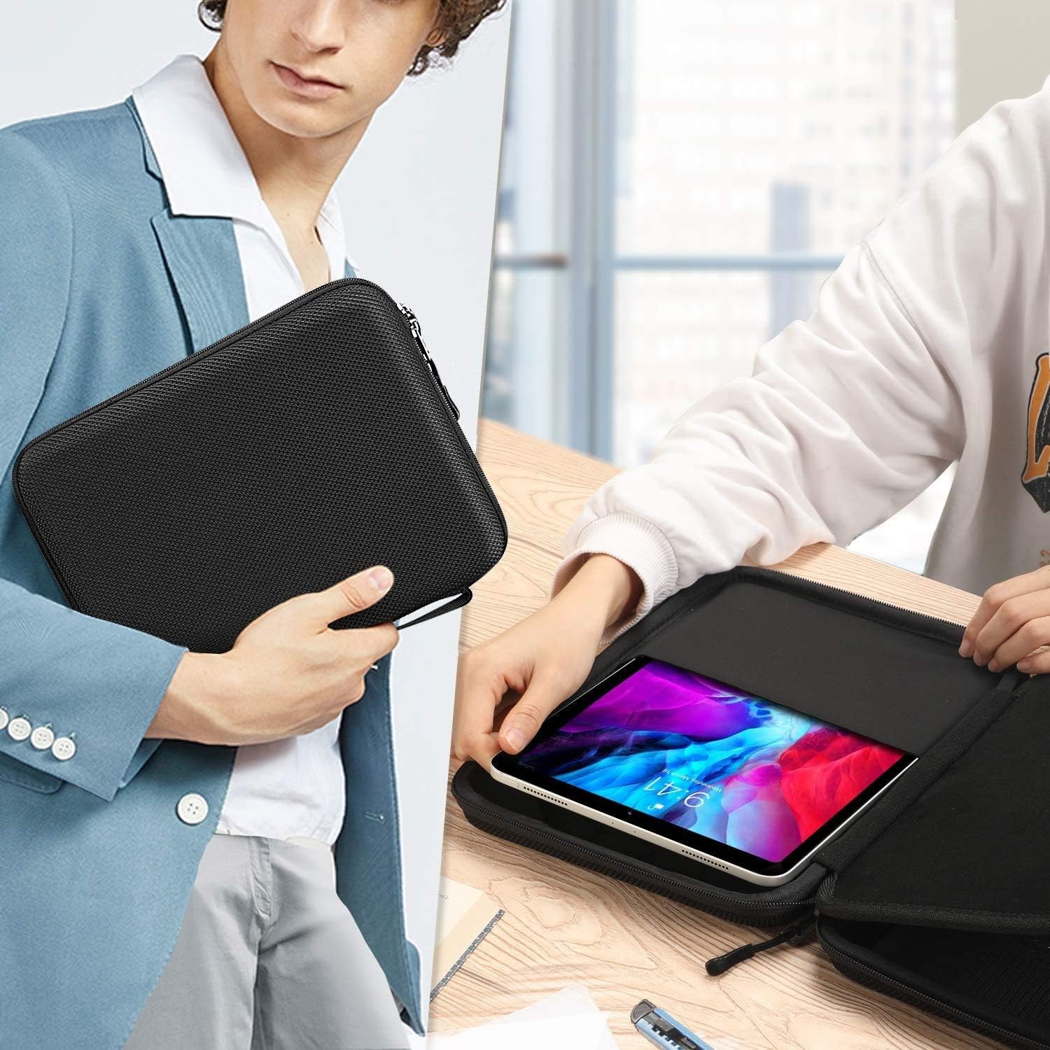 11 Inch Tablet Hard Carrying Case for iPad Pro 11/ iPad 9th 10.2/ iPad Air 5 Gen