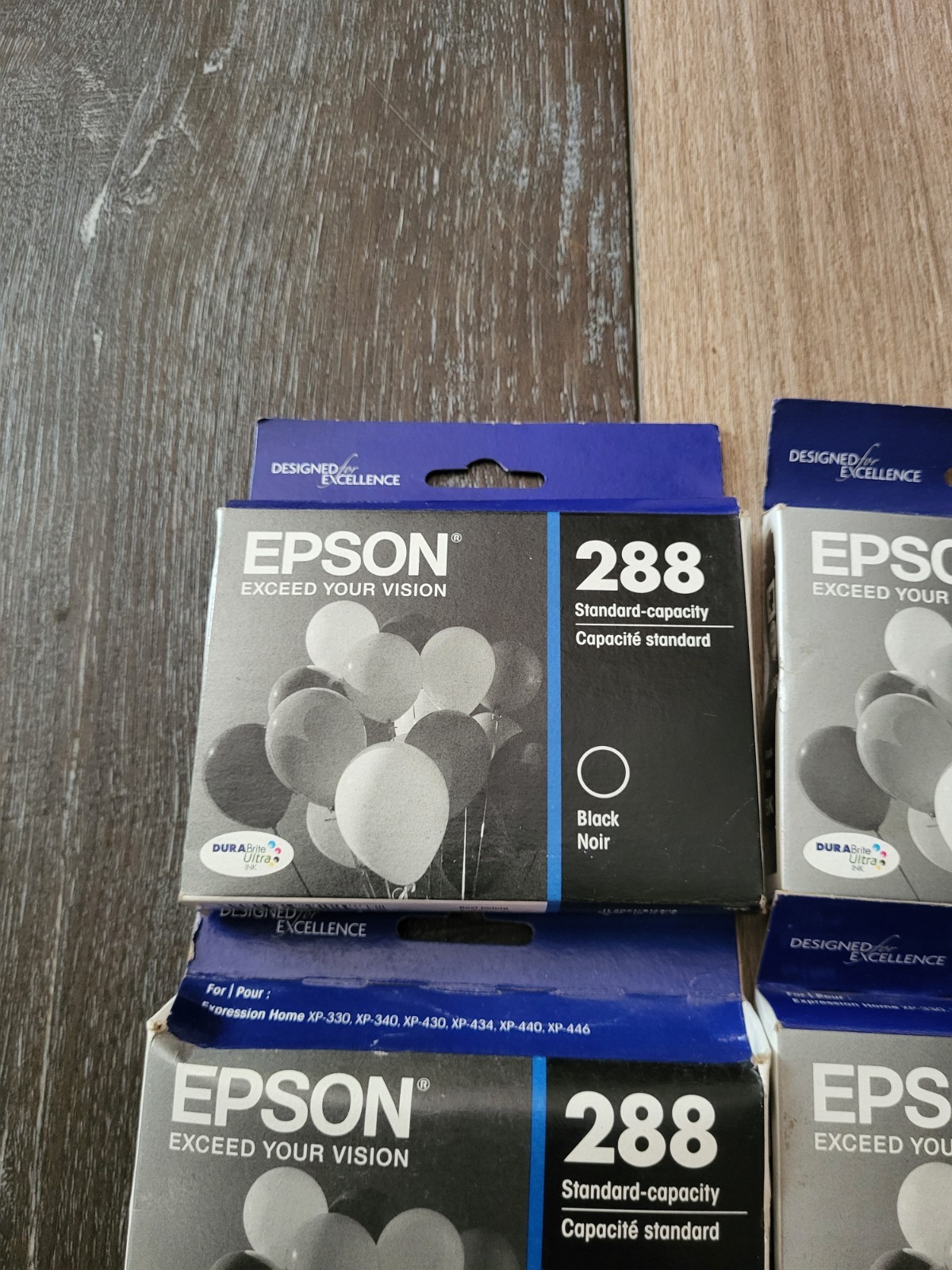 (6 Boxes) Epson 288 Black Ink Cartridges T288120 Brand New Expired