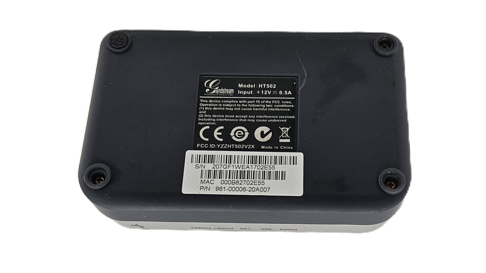 GRANDSTREAM HT502 961-00006-20A007 ANALOG TELEPHONE ADAPTER (FAST SHIPPING)