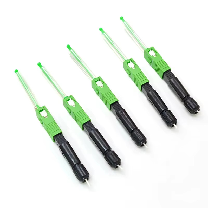 10/50/100Pcs SC/APC Optical Fiber Fast Connector SOC Fusion Splice-on Connector