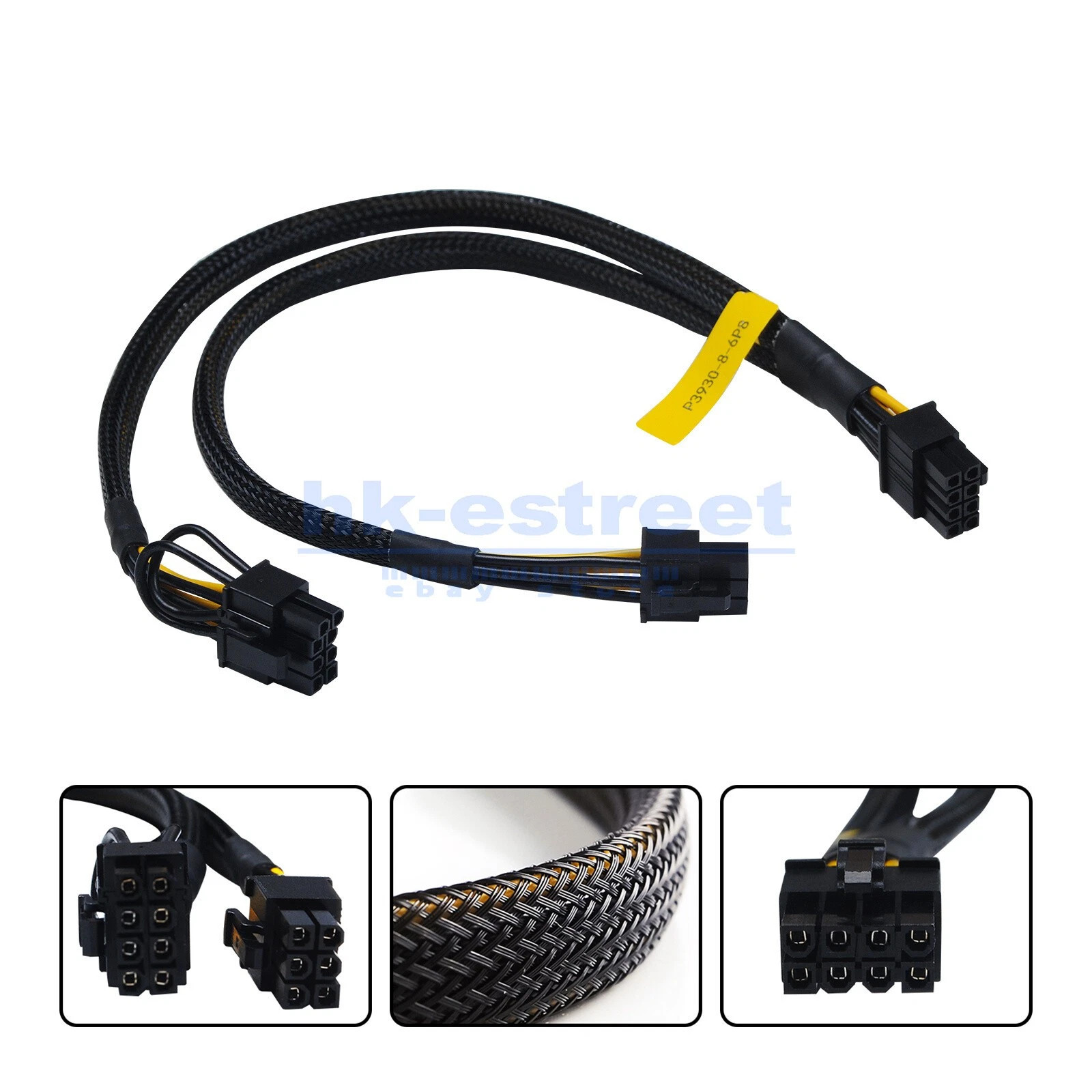 For Dell Precision 3930 8-pin to 6+8-pin / 8+8-pin GPU Power Cable 35cm
